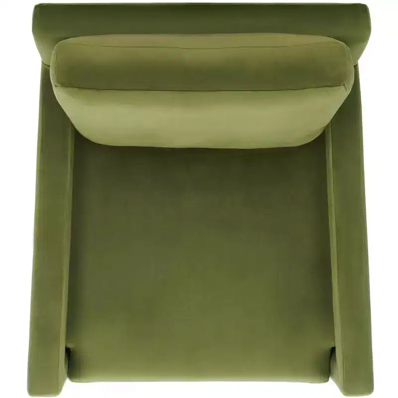Fauteuil d'appoint - Rembourré en velours avec cadre en bois