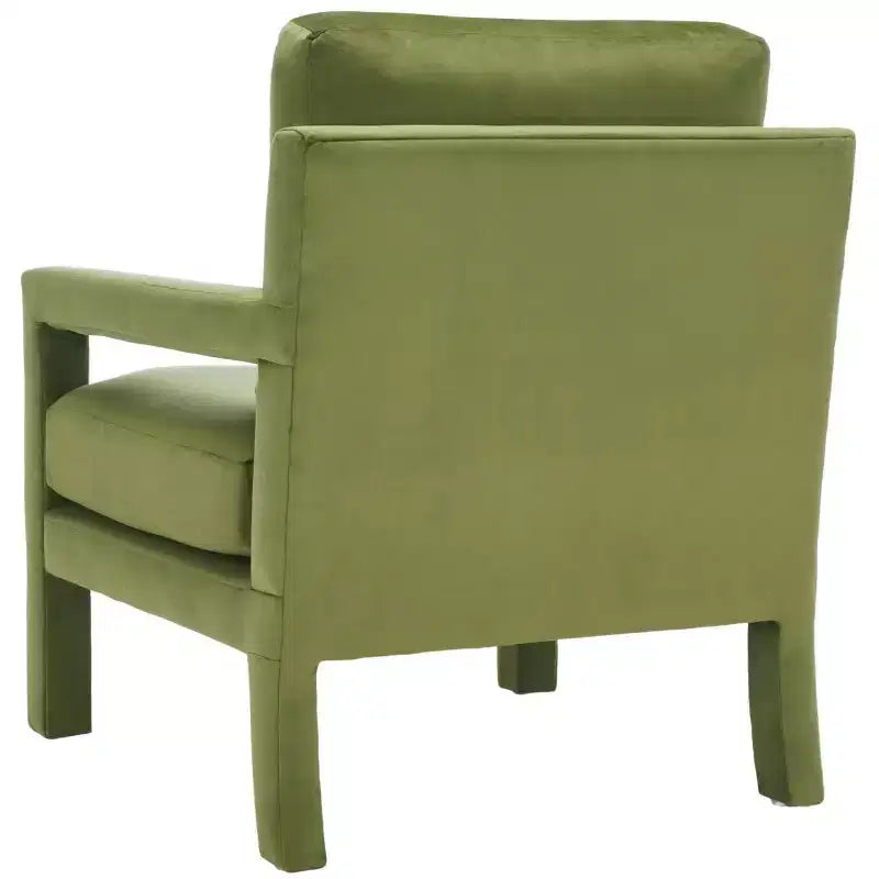 Fauteuil d'appoint - Rembourré en velours avec cadre en bois