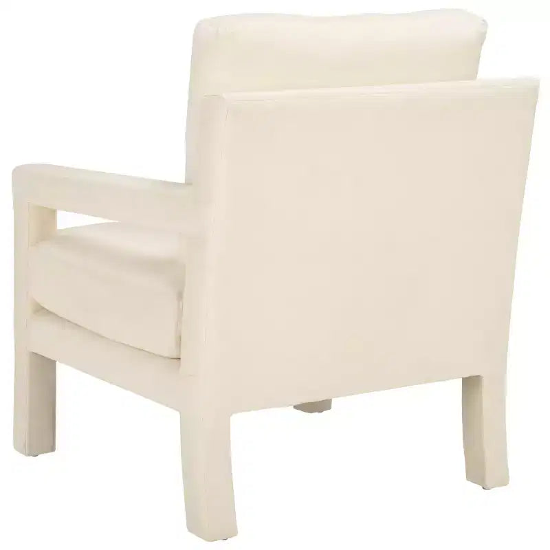 Fauteuil d'appoint - Rembourré en velours avec cadre en bois