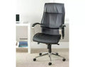 Chaise de bureau pivotante - Réglable en hauteur - Noire