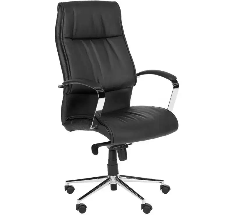 Chaise de bureau pivotante - Réglable en hauteur - Noire