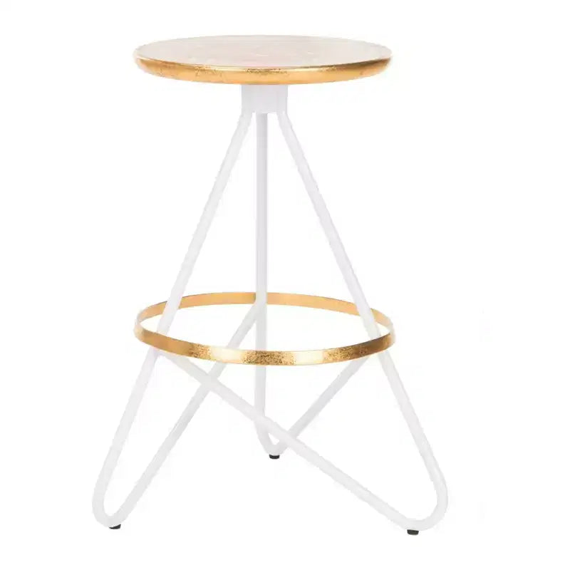 Tabouret de comptoir - Or/Blanc