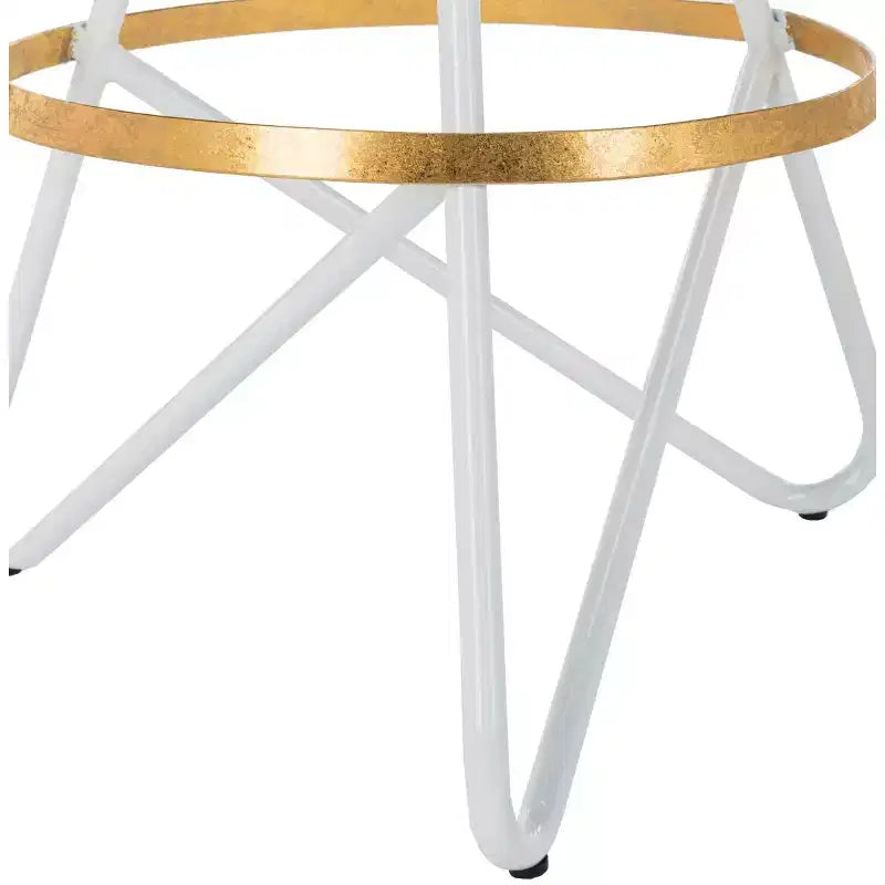 Tabouret de comptoir - Or/Blanc