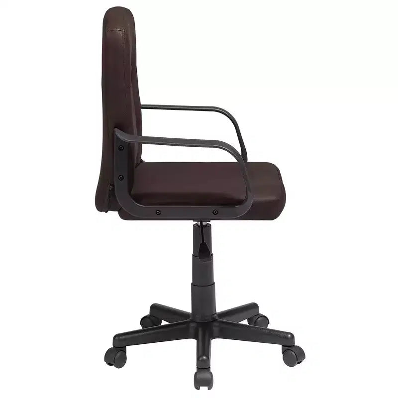 Chaise de bureau à dossier mi-hauteur réglable avec accoudoirs
