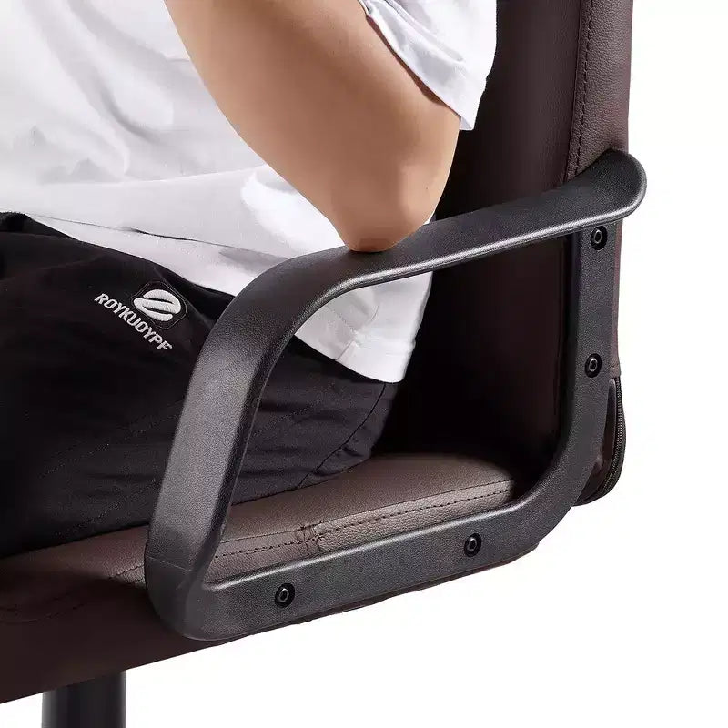 Chaise de bureau à dossier mi-hauteur réglable avec accoudoirs