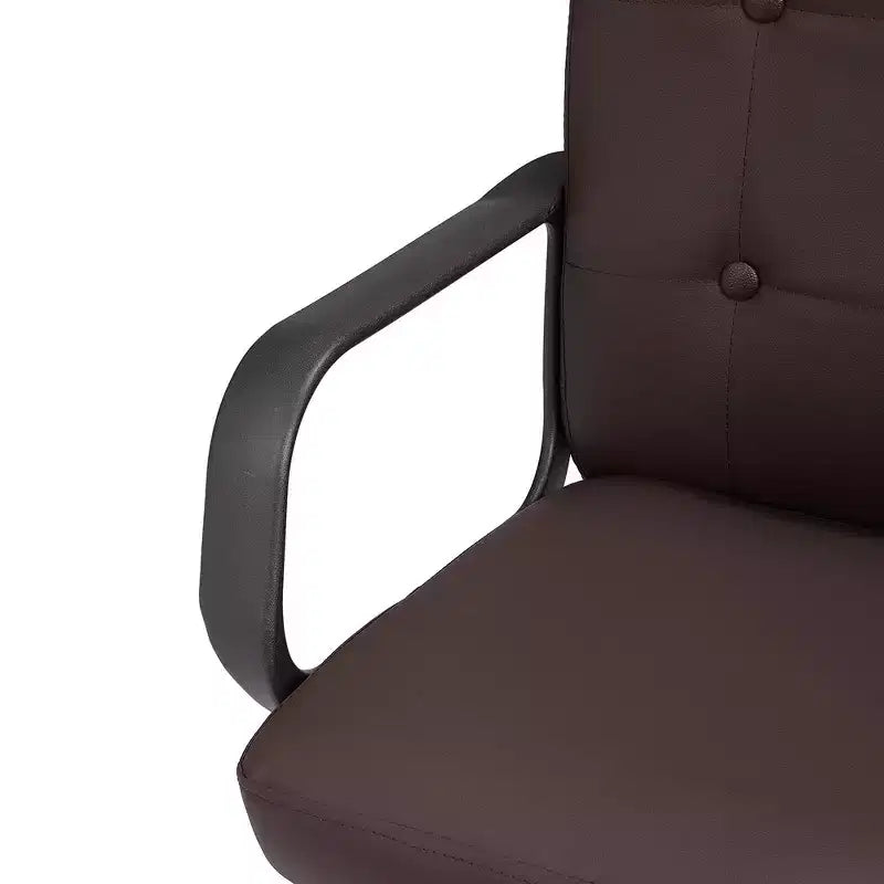 Chaise de bureau à dossier mi-hauteur réglable avec accoudoirs