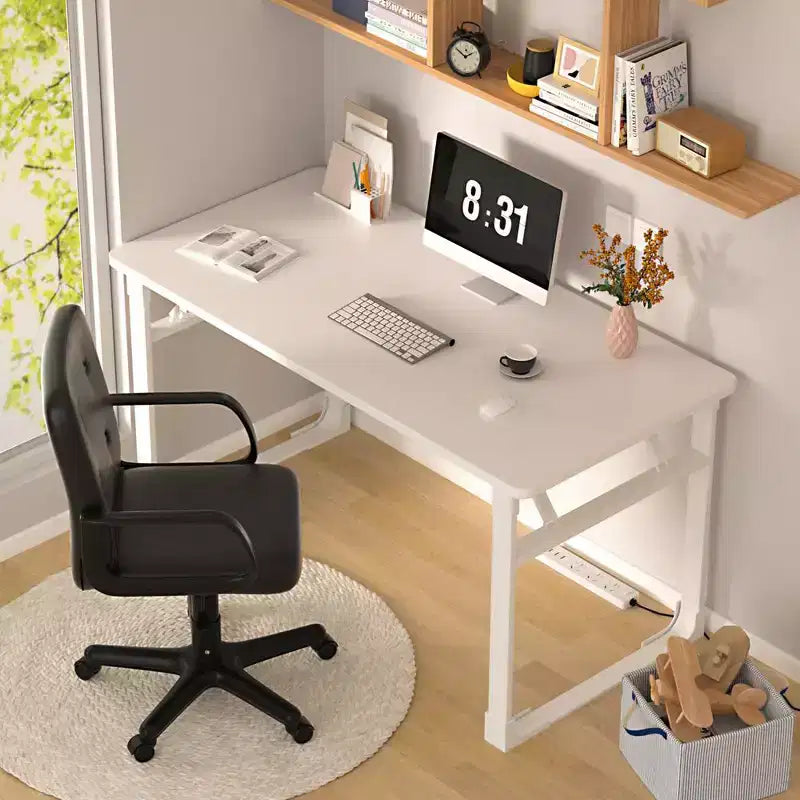 Chaise de bureau à dossier mi-hauteur réglable avec accoudoirs