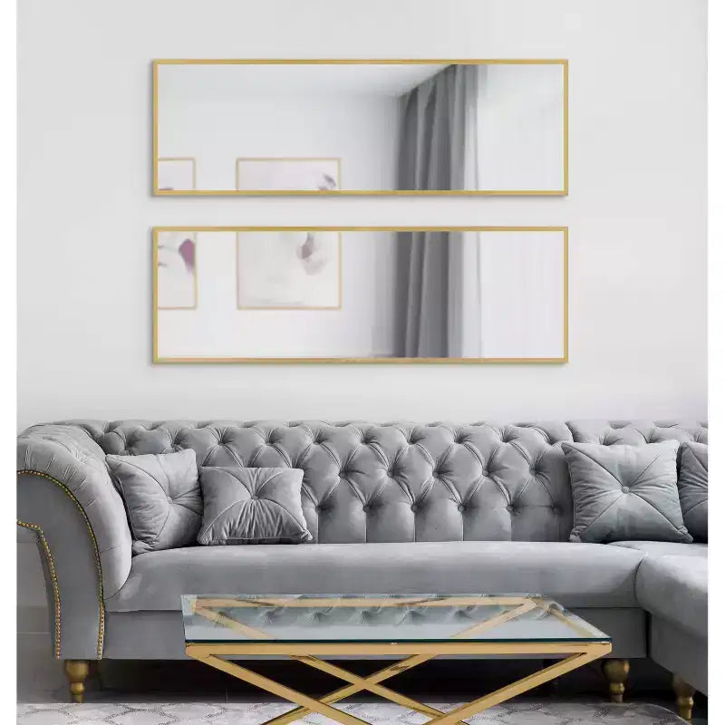 Miroir mural décoratif encadré de 40 x 120 cm
