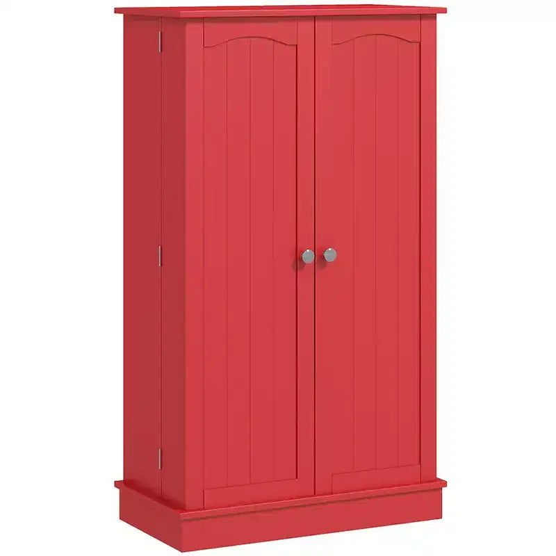 Meuble de rangement de cuisine à 2 portes de 104 cm avec 5 étagères et 12 supports à épices