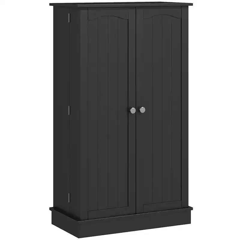 Meuble de rangement de cuisine à 2 portes de 104 cm avec 5 étagères et 12 supports à épices