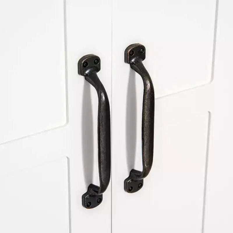 Armoire à pharmacie à 3 niveaux, armoire murale de salle de bain avec étagère réglable et 2 portes pour couloir, salon, blanc