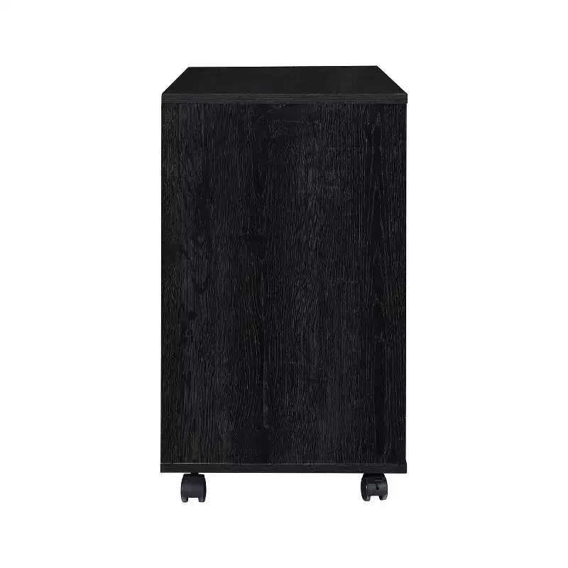 Classeur latéral mobile 3 tiroirs de 99 cm – Meuble d'appoint pour imprimante avec étagères de rangement ouvertes