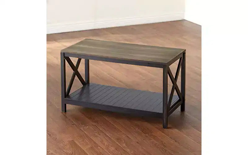 Table basse bicolore noire