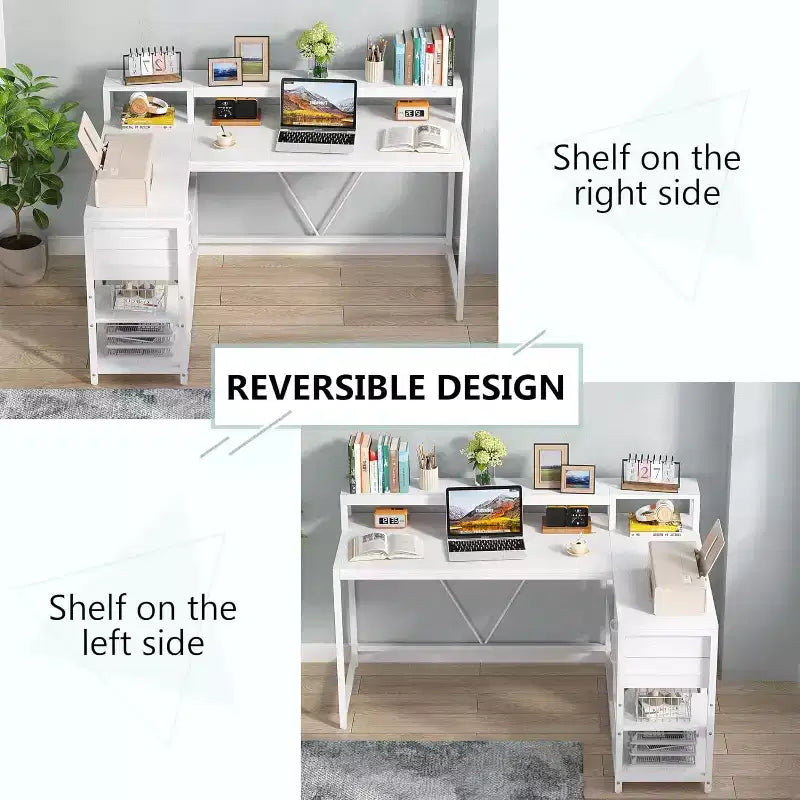Bureau d'angle informatique
