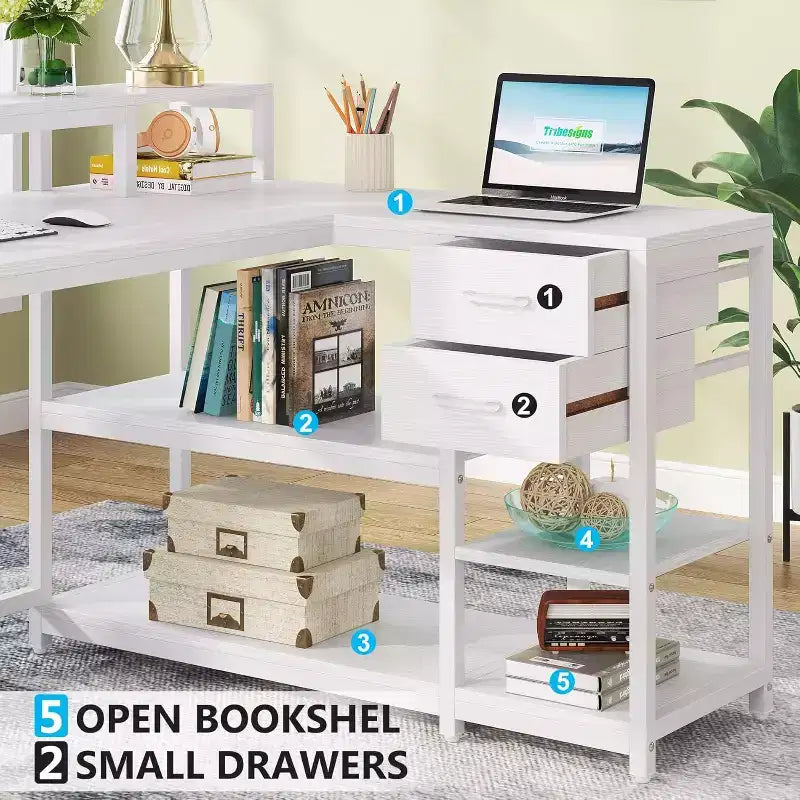 Bureau d'angle informatique